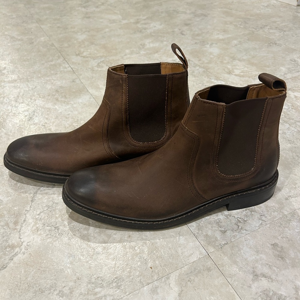 NWT Cole Haan Men’s Brown Leather Williams Welt II Boot size 9 1/2 slip on